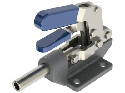 Straight Line Action Toggle Clamps with Additional Locking Mechanism